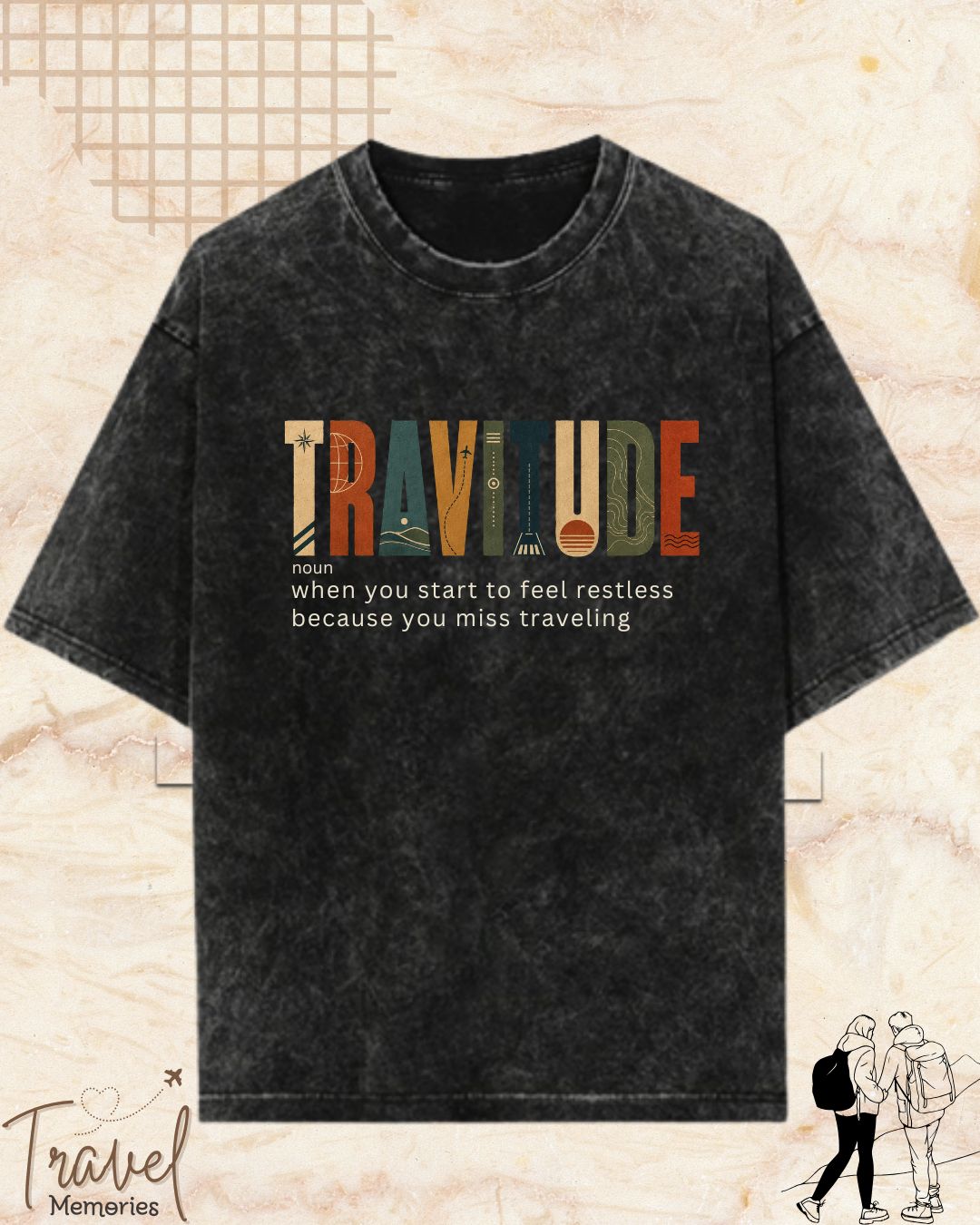 Travel Dictionary Cotton Tshirt