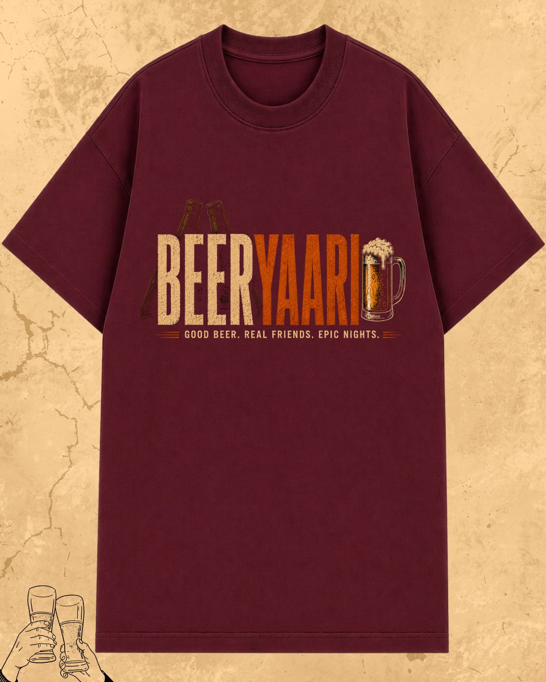 Beer Vibes Cotton Tshirt