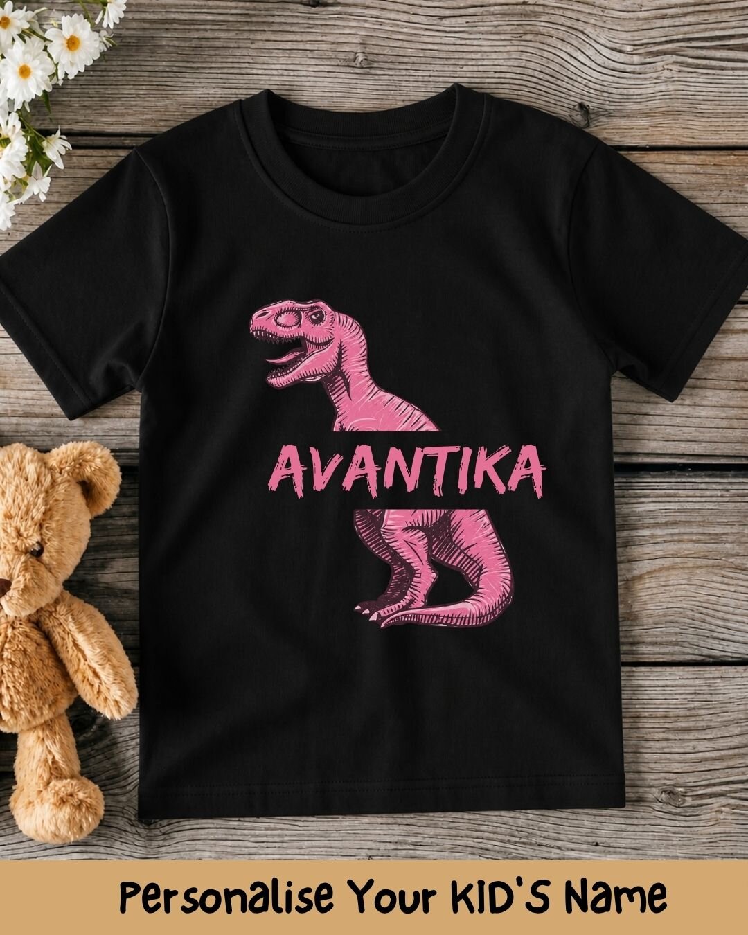 Dinosaur Custom Kid's Cotton Tee