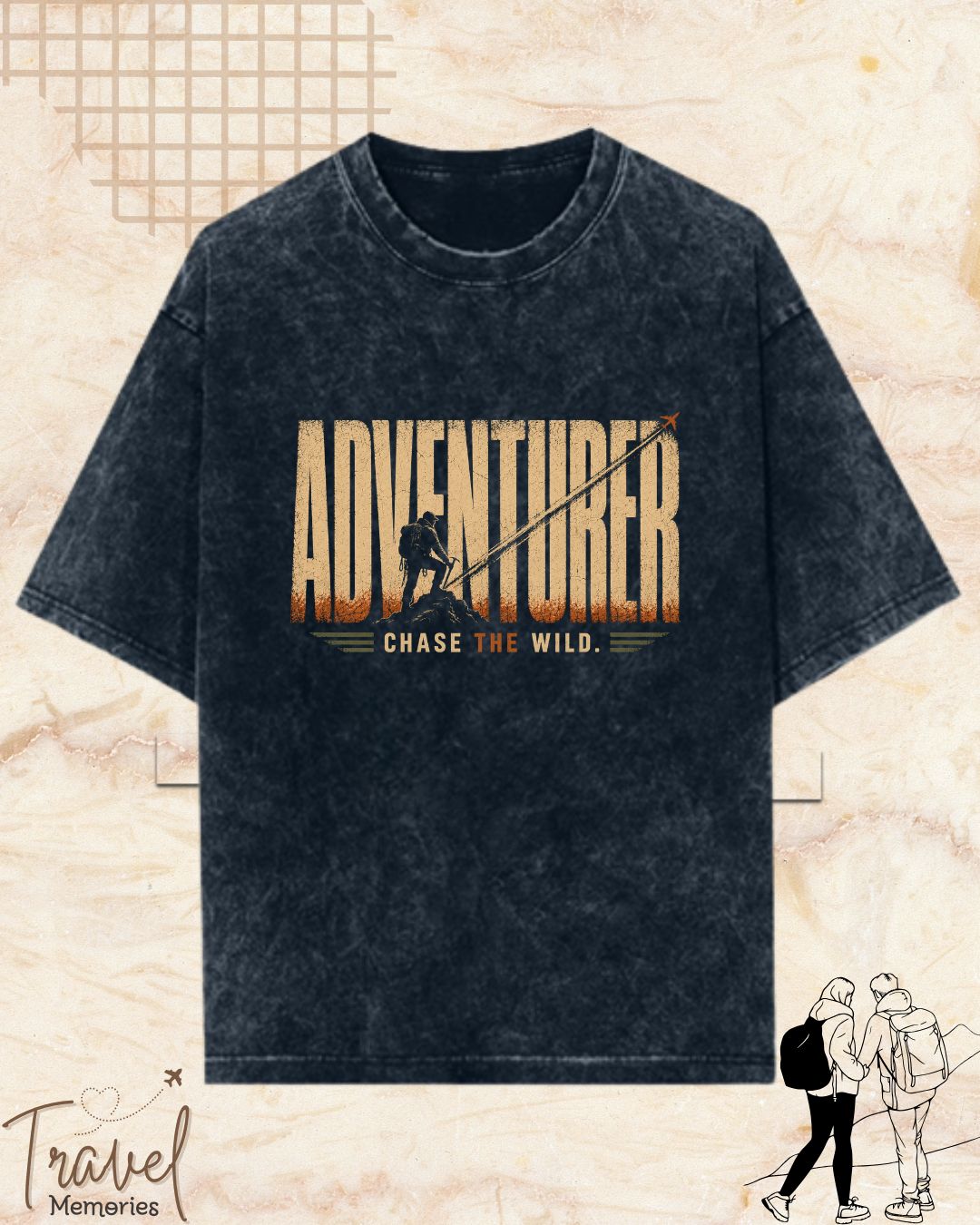 Vintage Travel Vibes Cotton Tshirt