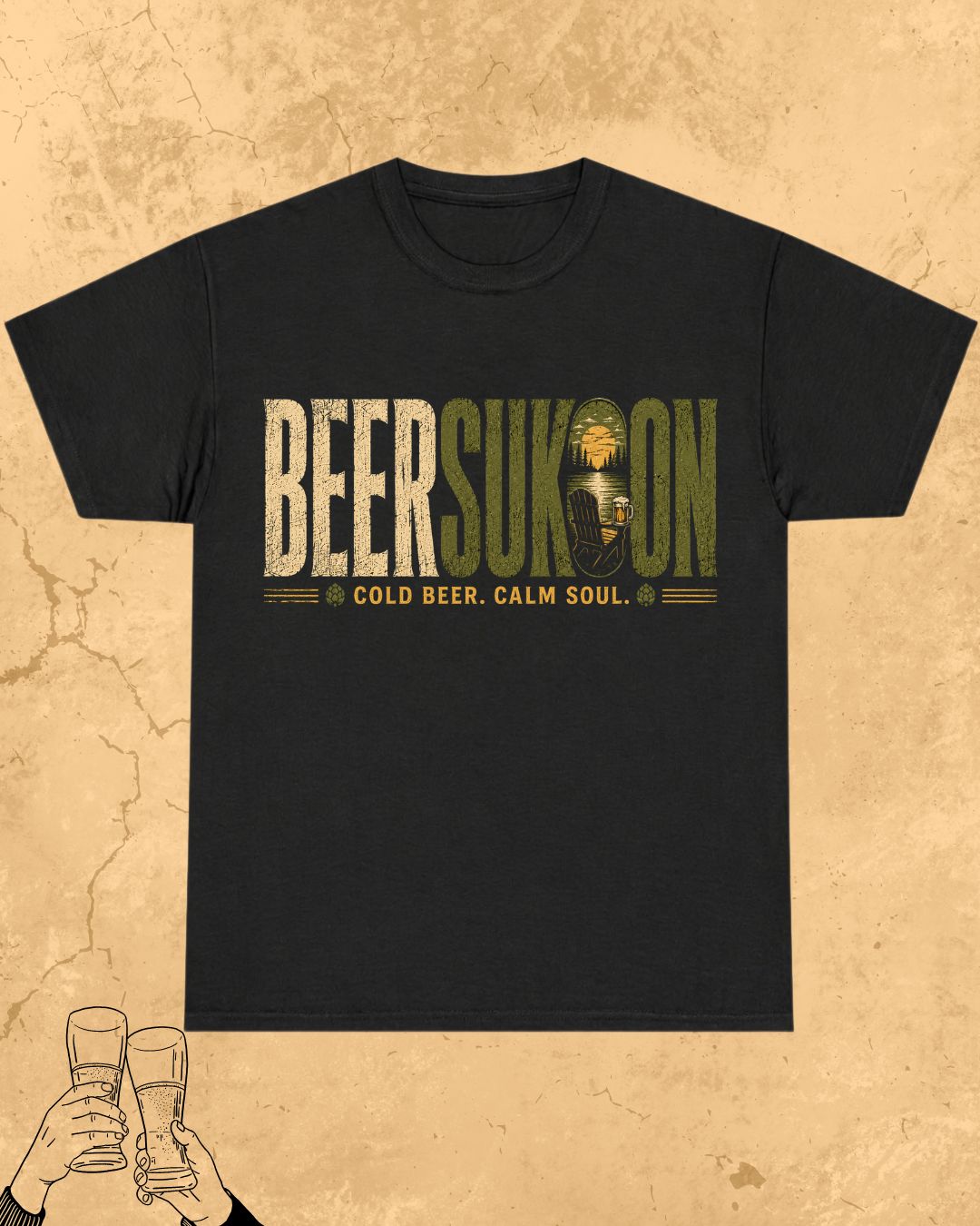 Beer Vibes Cotton Tshirt