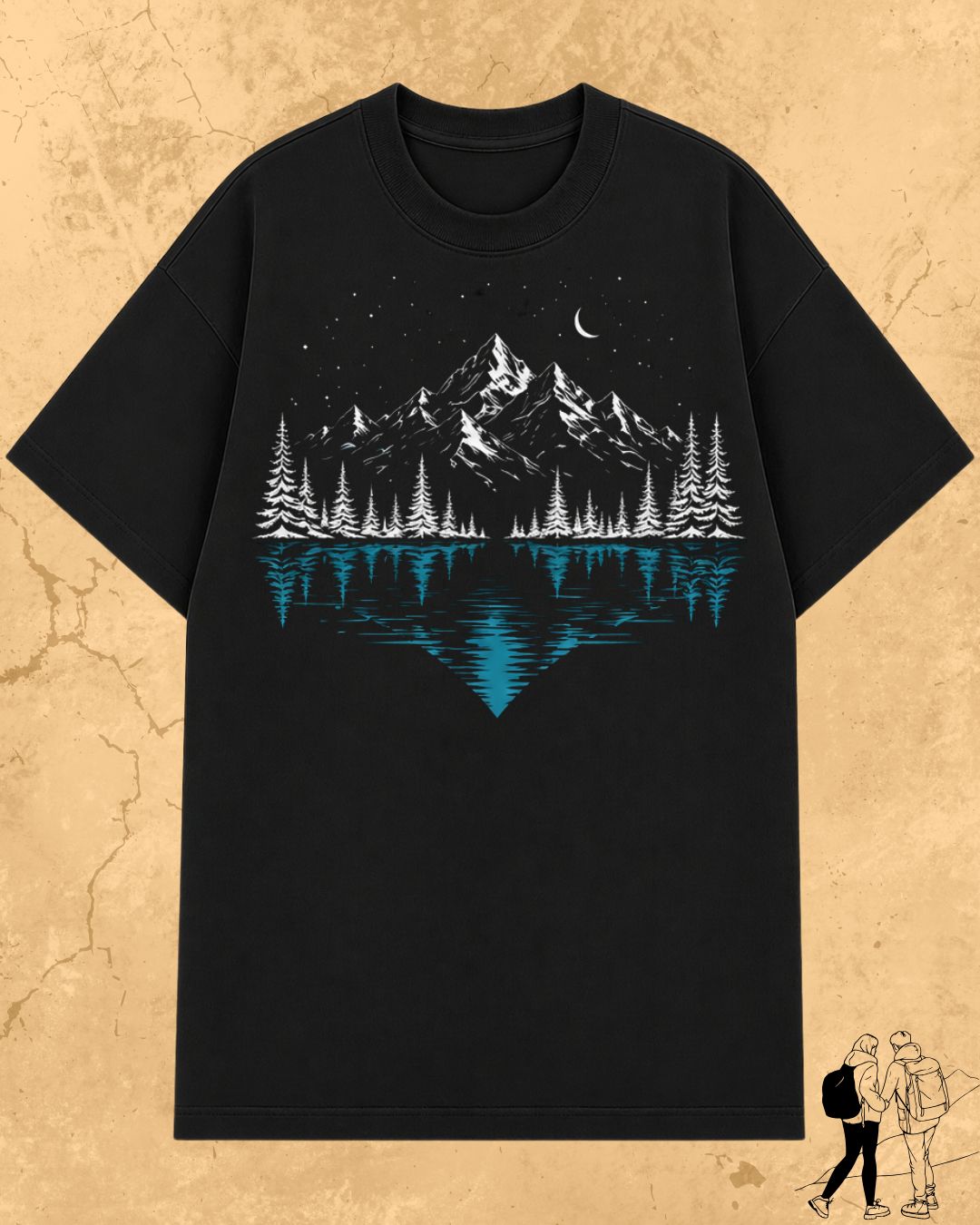 Mountain Reflection Cotton Tshirt