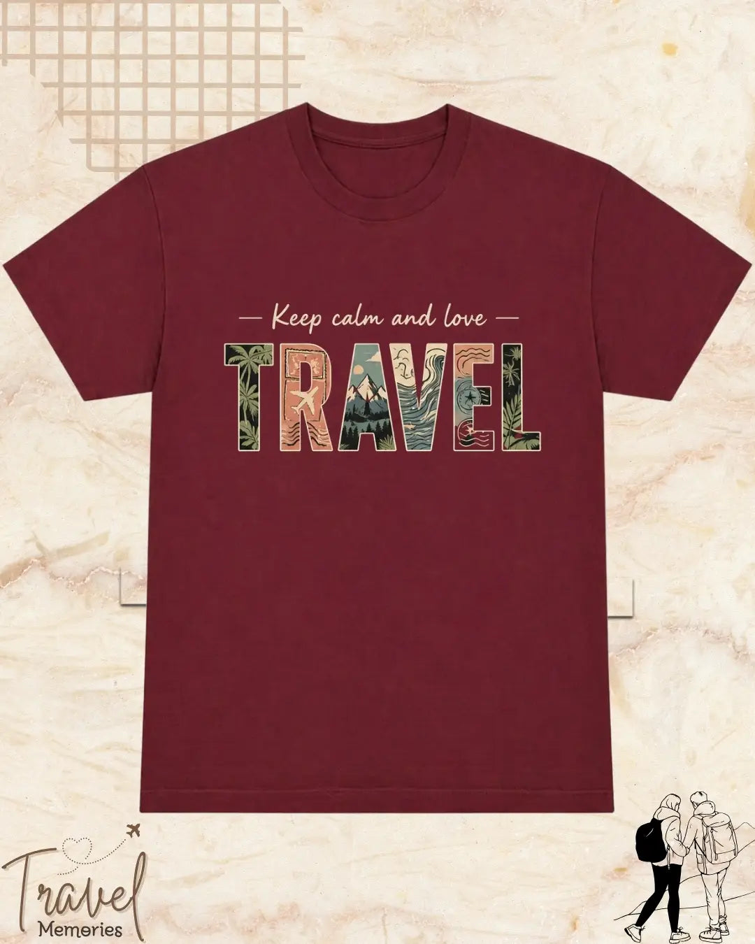 WanderScape Travel Cotton Tshirt