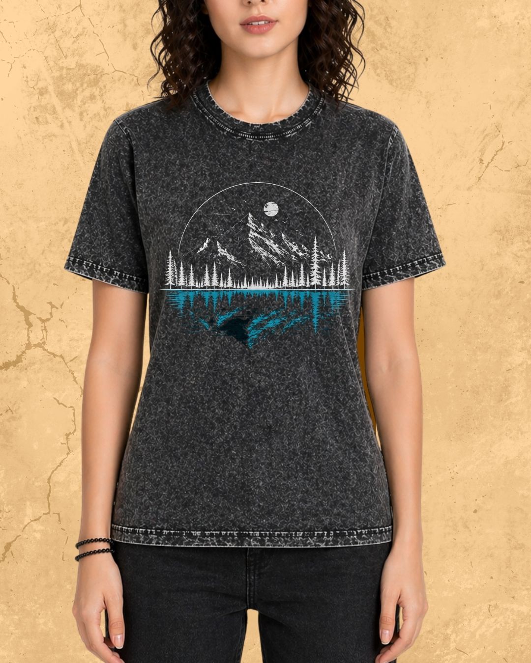 Mountain Reflection Cotton Tshirt