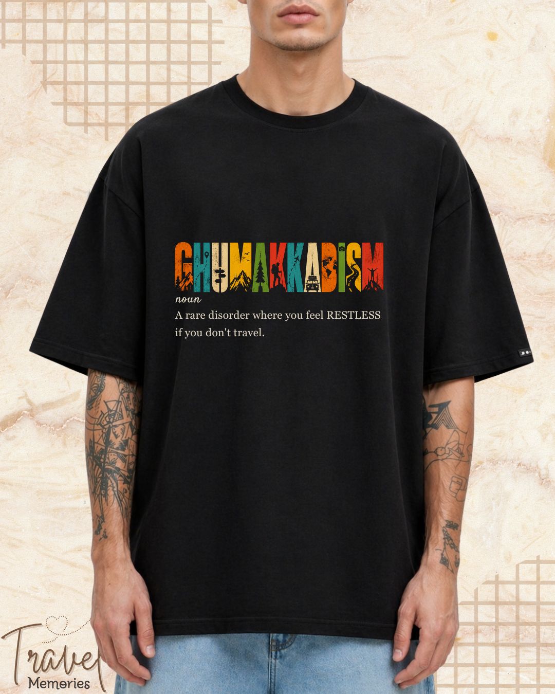 Hinglish Dictionary Travel Cotton Tshirt