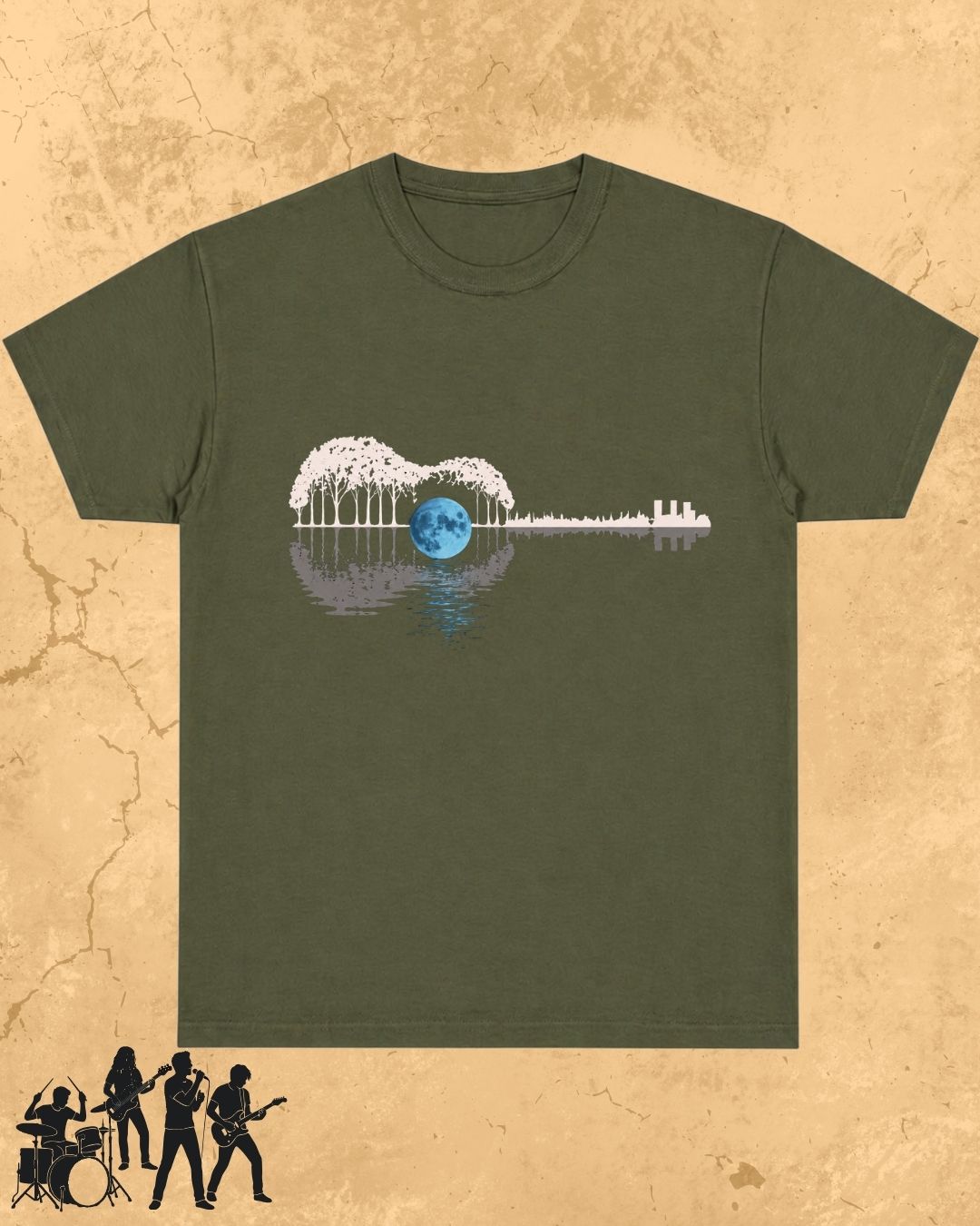 Guitar Relaxation Music Cotton T-Shirt