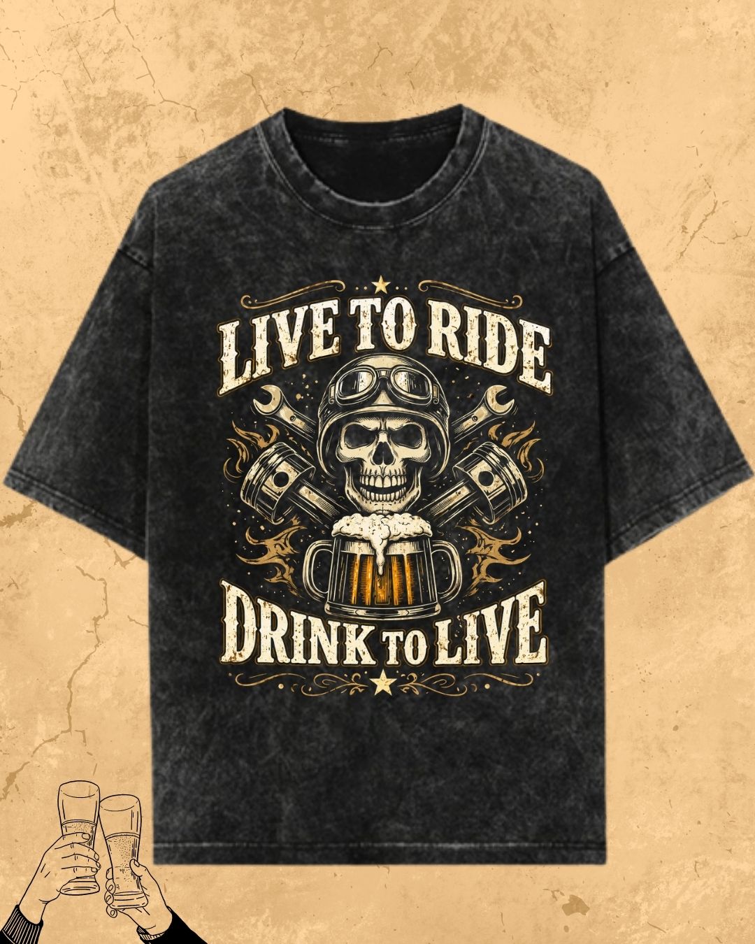 Skull Beer Party T-Shirt