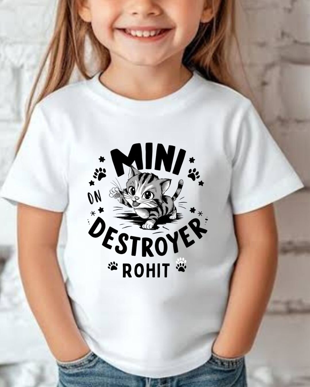 Playful Custom Kid Cotton Tshirt