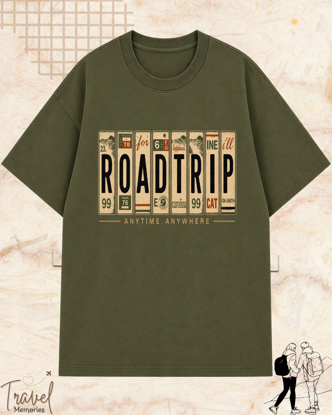 Roadtrip Travel Cotton Tshirt