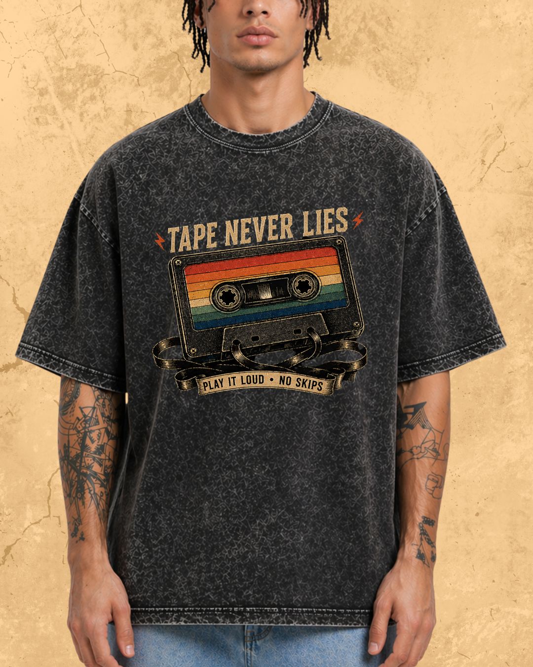 Retro Cassette Music Cotton Tshirt