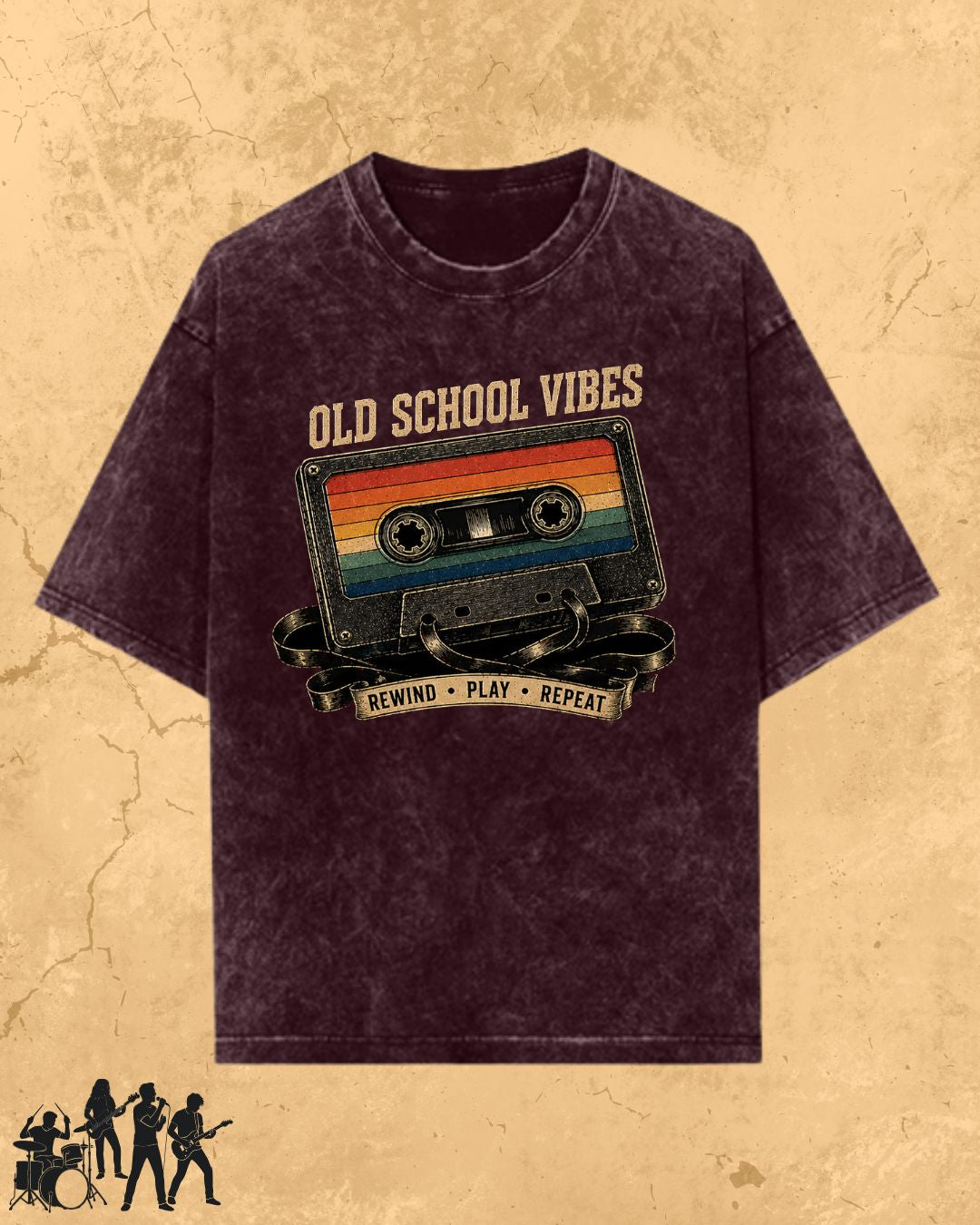 Retro Cassette Music Cotton Tshirt