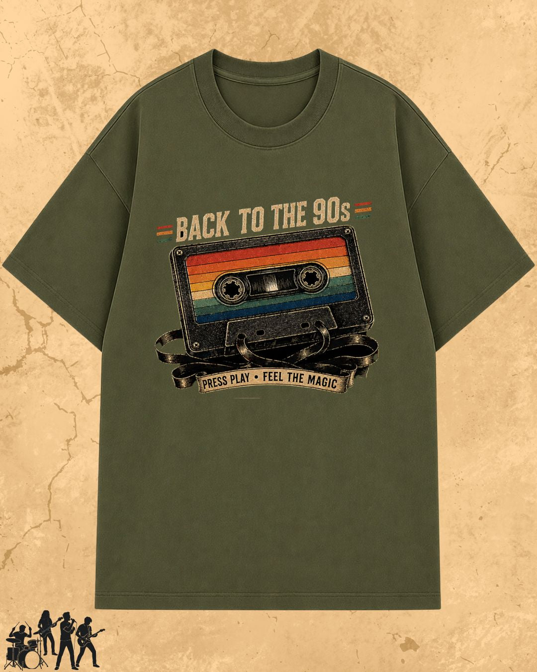 Retro Cassette Music Cotton Tshirt