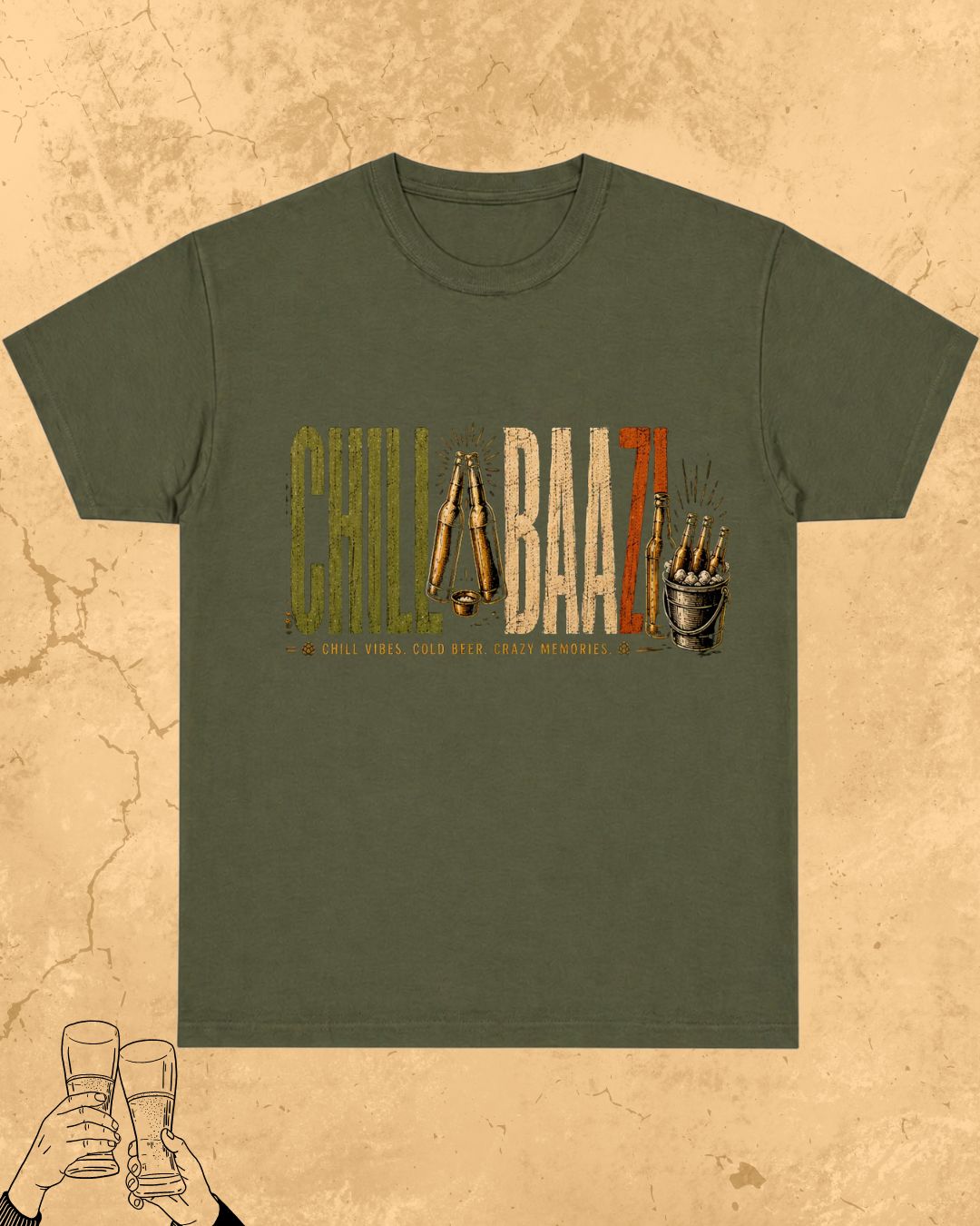 Beer Vibes Cotton Tshirt