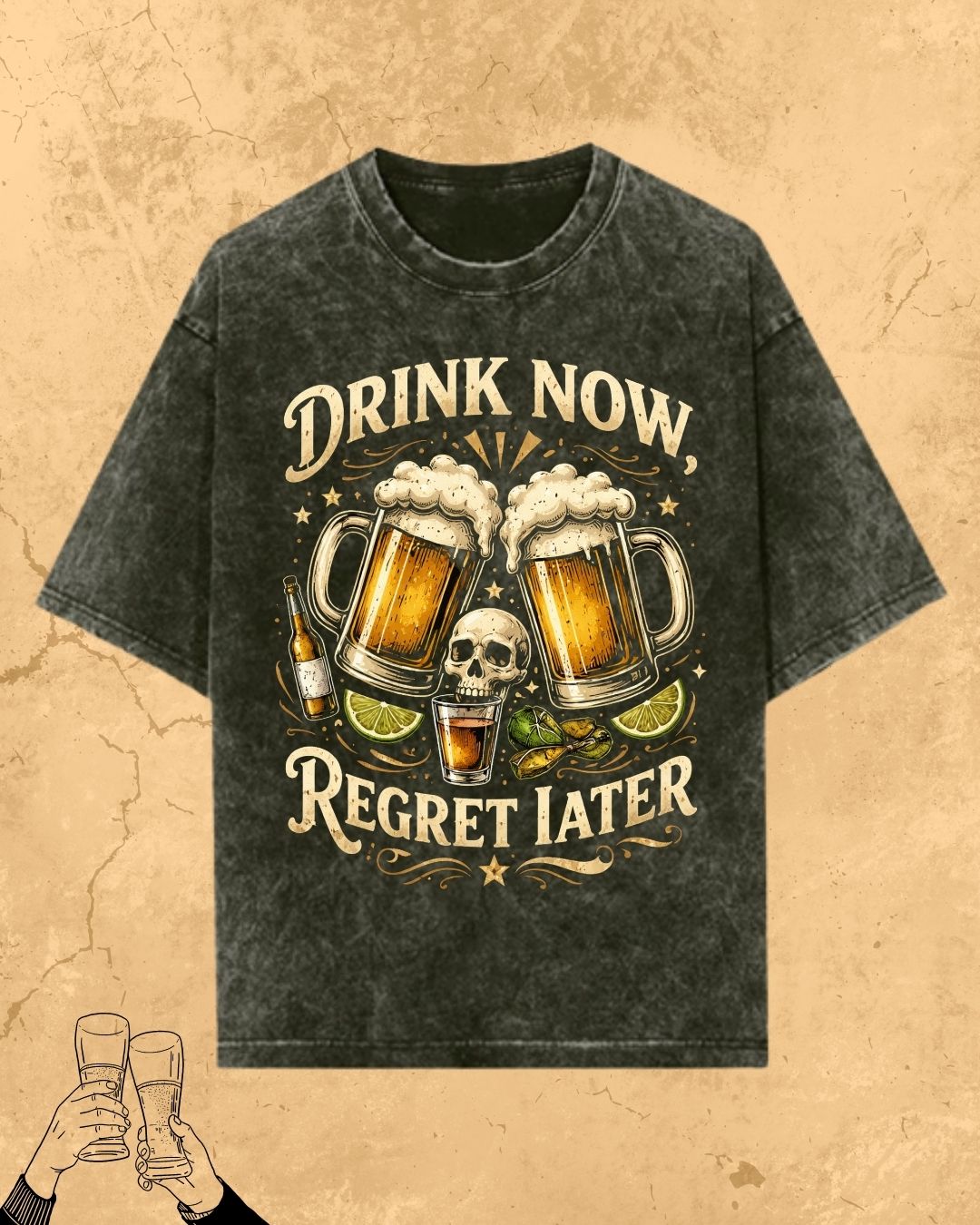 Skull Beer Party T-Shirt