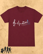 Minimal Music Vibe Cotton Tshirt