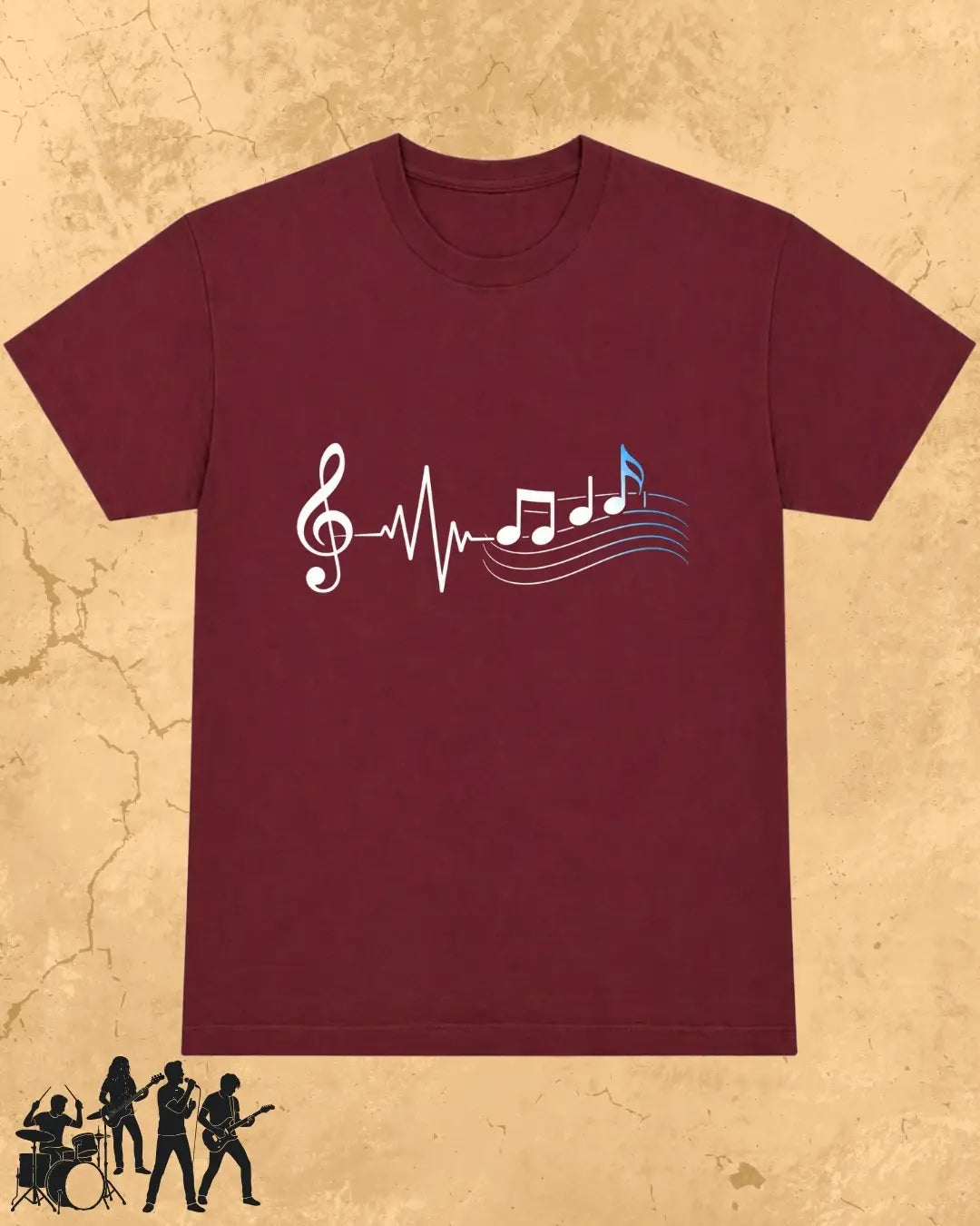 Minimal Music Vibe Cotton Tshirt