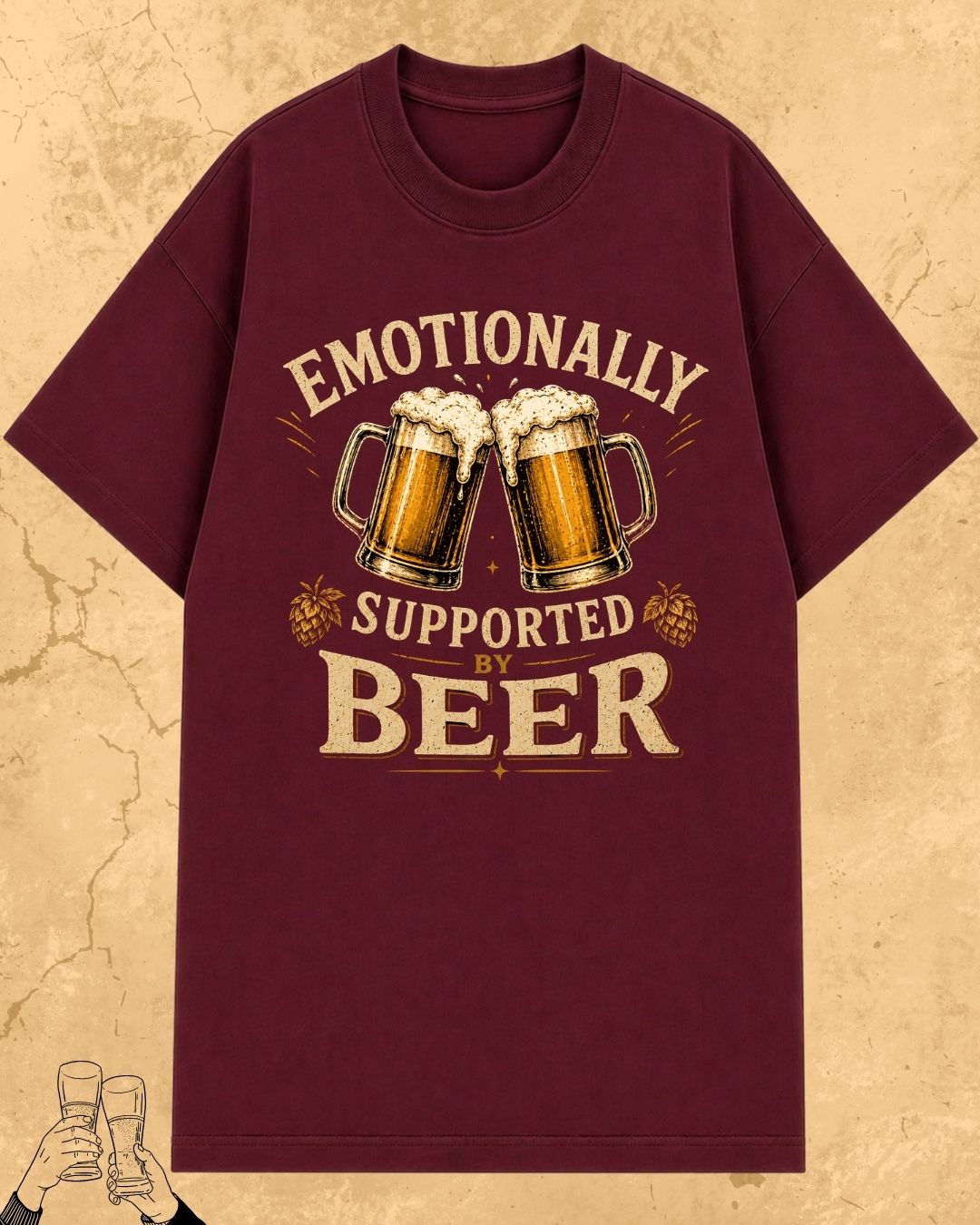 Beer Bond Statement Cotton T-Shirt