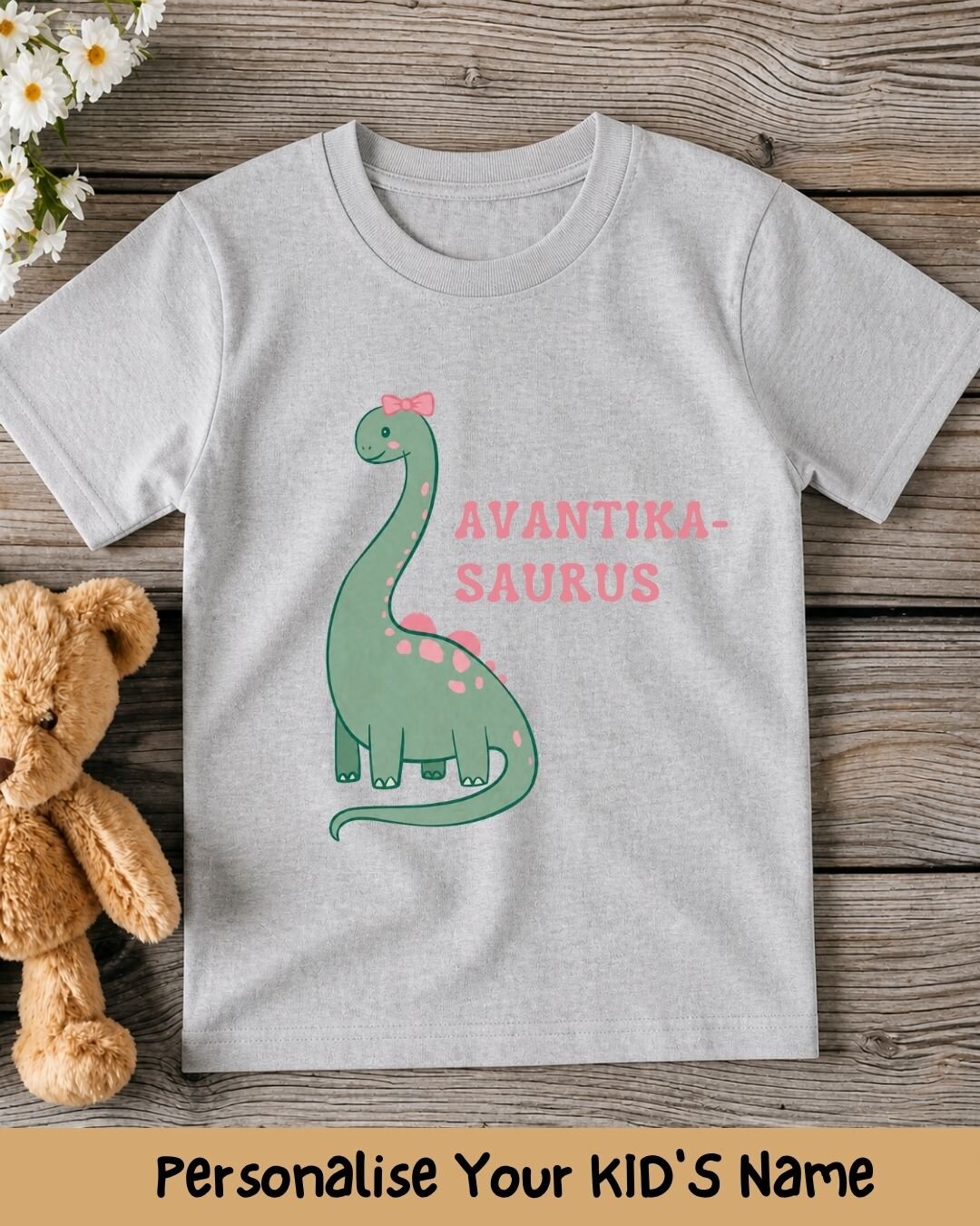 Dinosaur Custom Kid's Cotton Tee