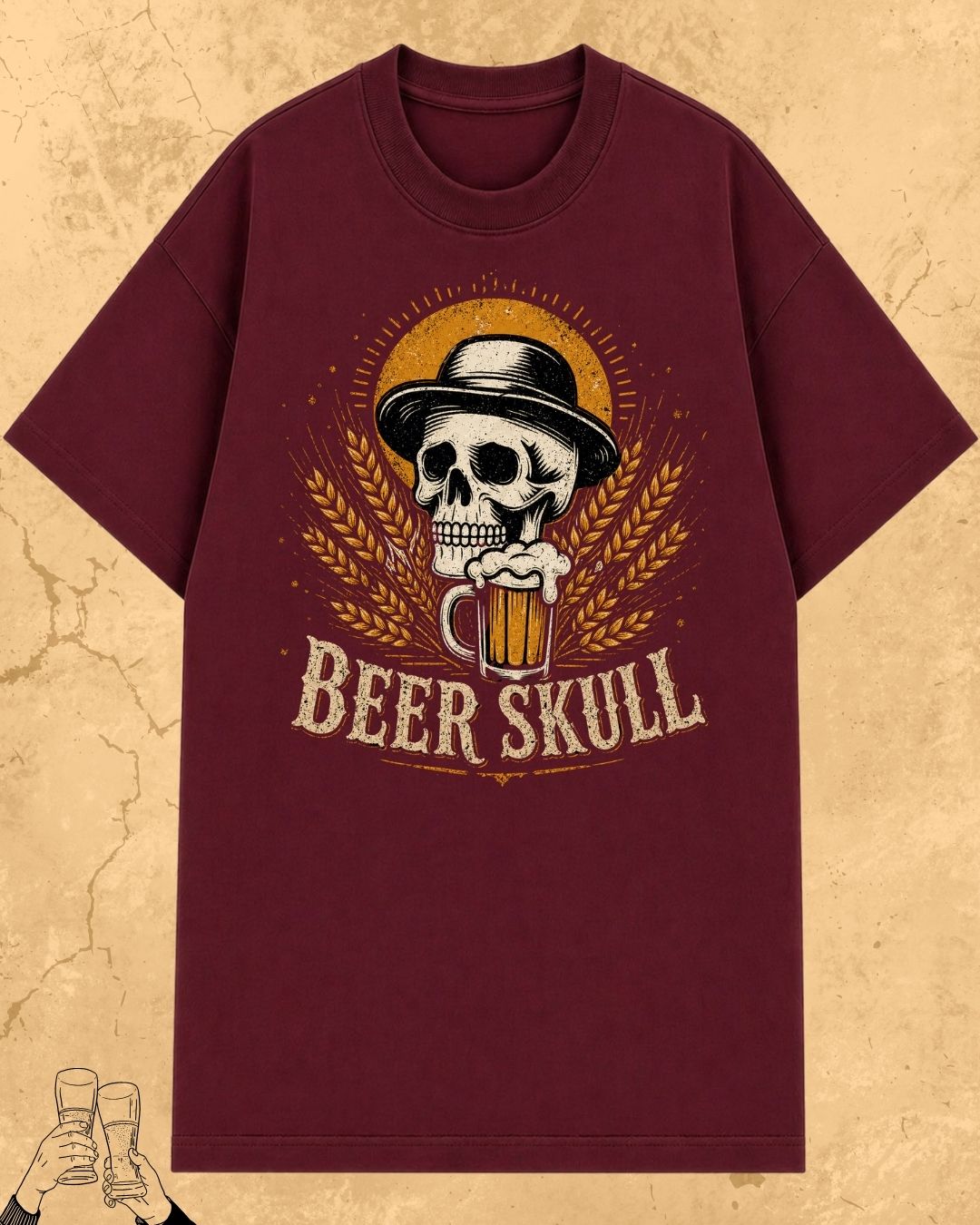 Skull Beer Party T-Shirt