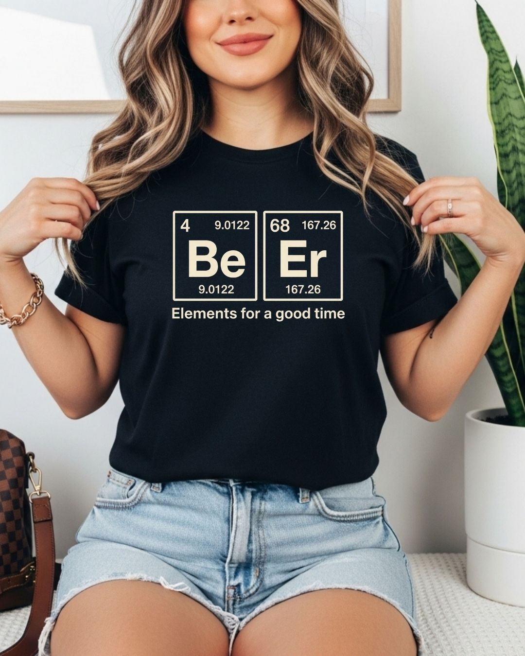 Beer Chemistry Pun Cotton Tshirt
