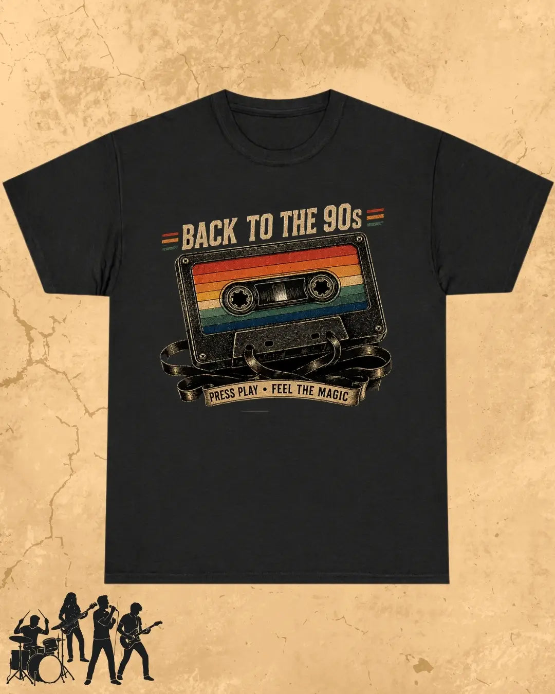 Retro Cassette Music Cotton Tshirt