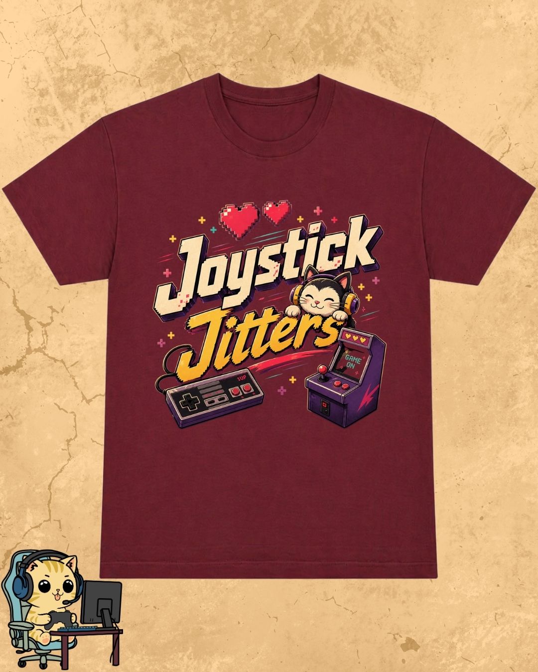 Purrfect Gamer Cotton Tshirt