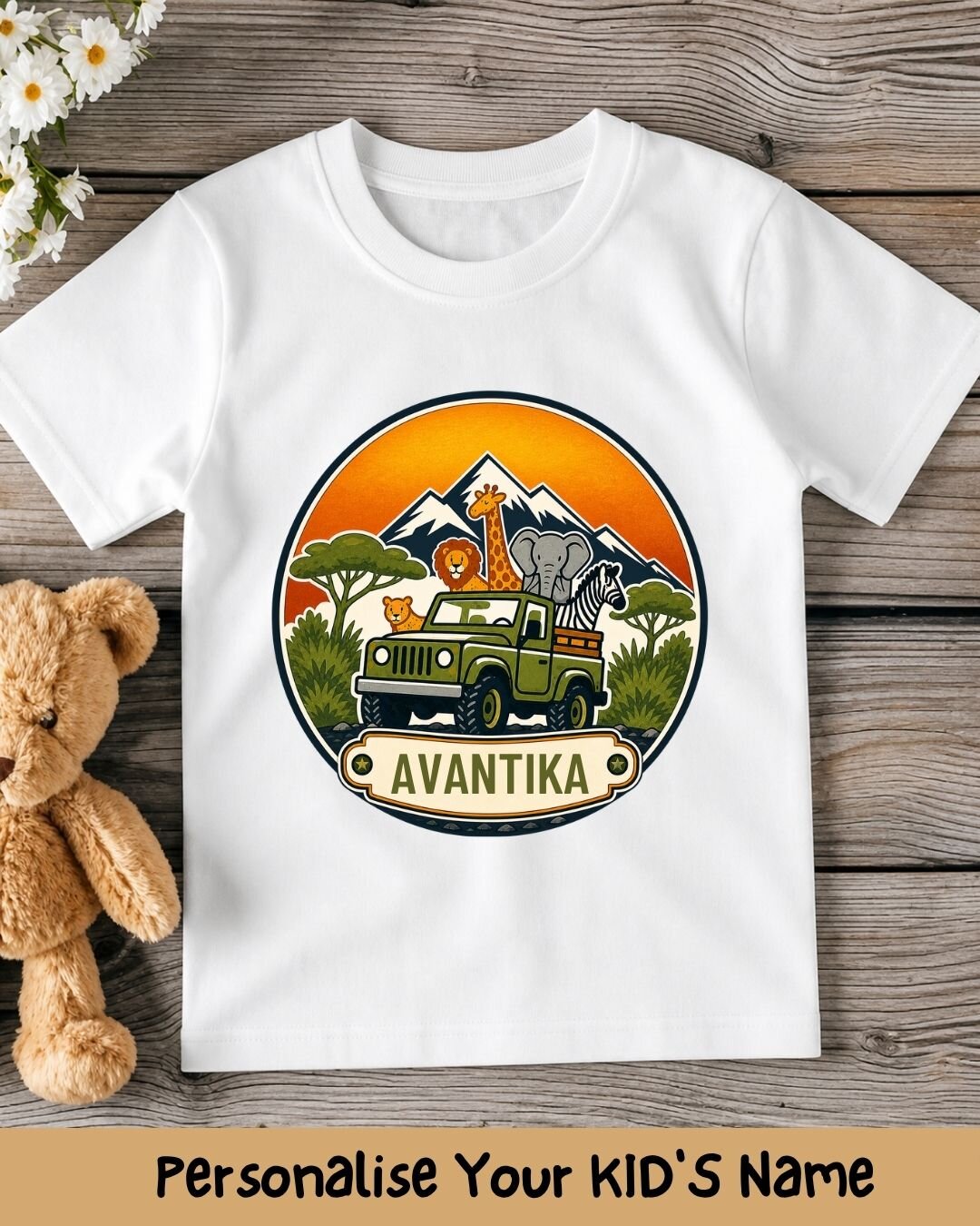 Vintage Adventure Custom Kid Cotton Tee