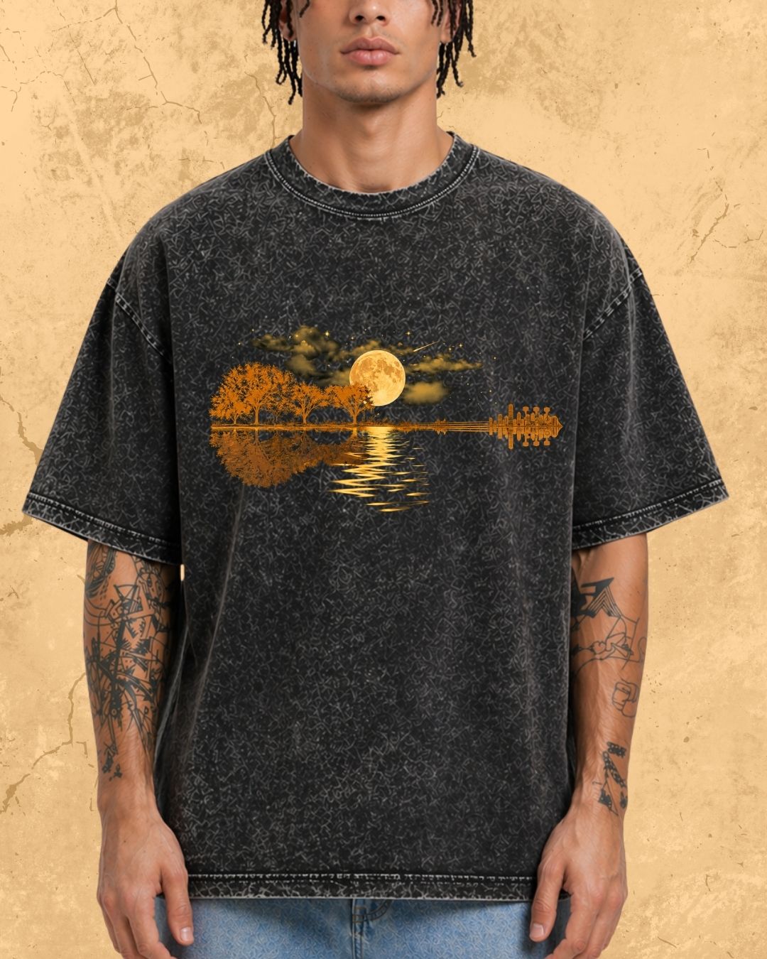 Guitar Relaxation Music Cotton T-Shirt