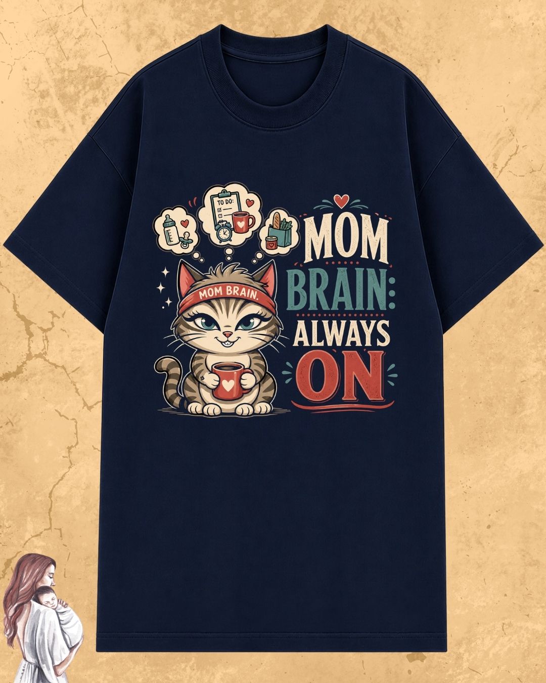 Purr Mom Cotton Tshirt