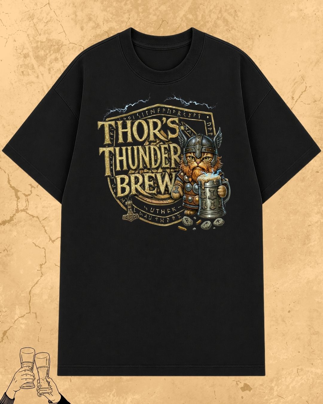Mythic Beer Warrior Cotton T-Shirt