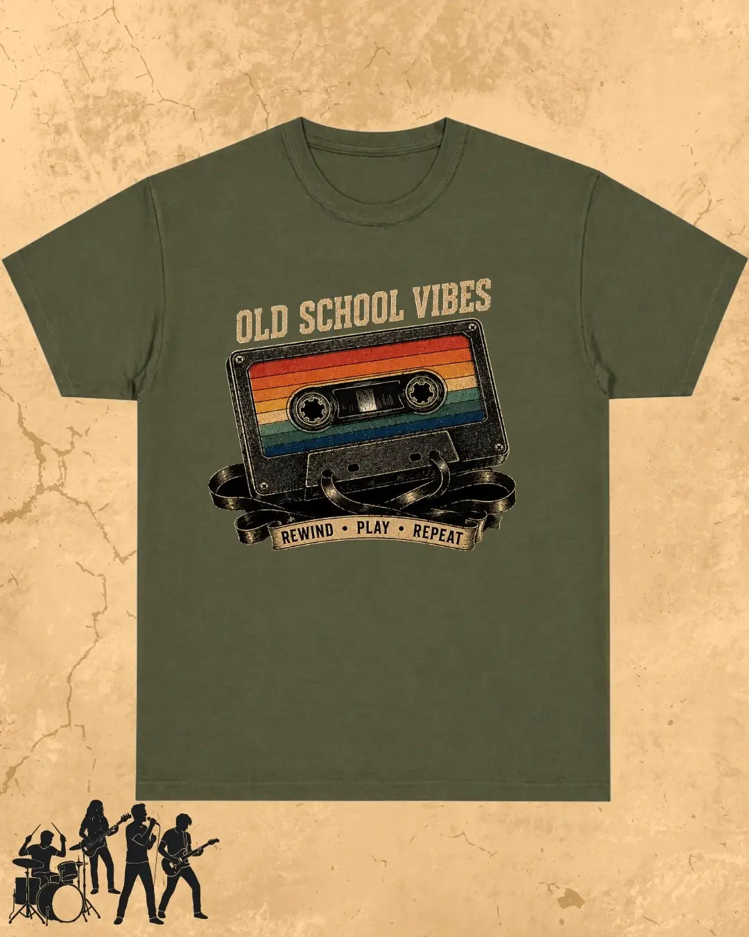 Retro Cassette Music Cotton Tshirt