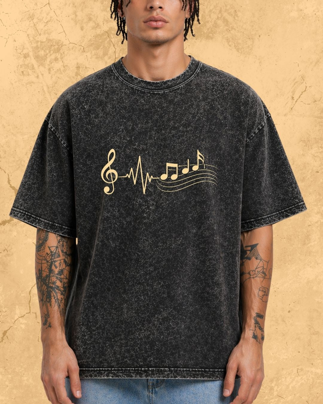 Minimal Music Vibe Cotton Tshirt