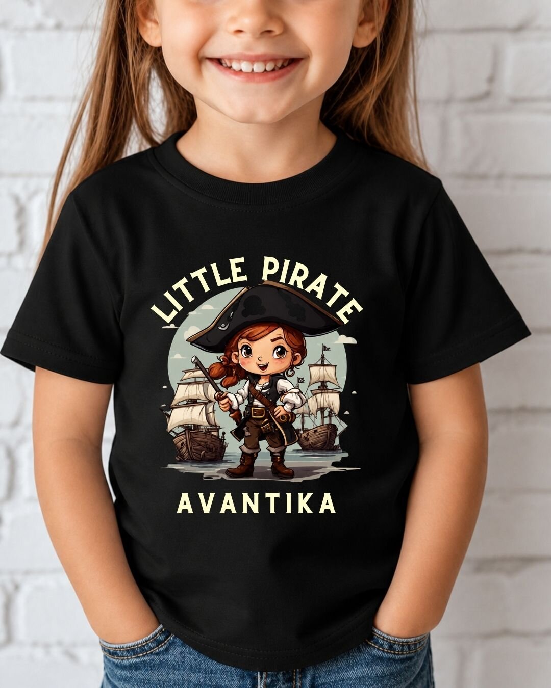Karate & Pirate Theme Custom Kid Cotton Tee