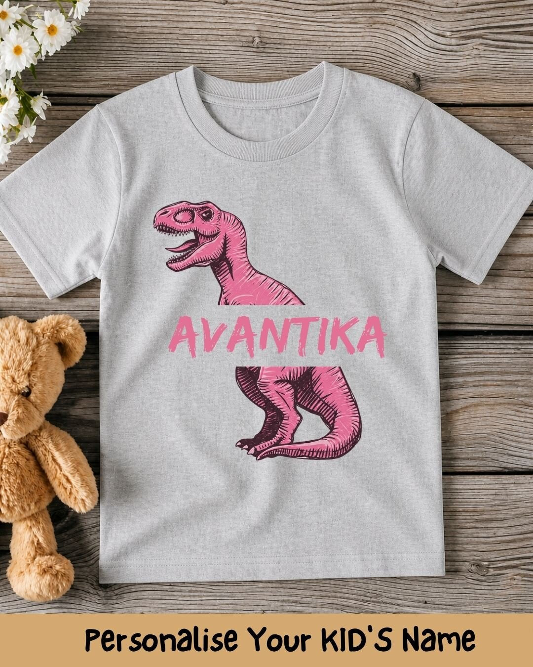Dinosaur Custom Kid's Cotton Tee