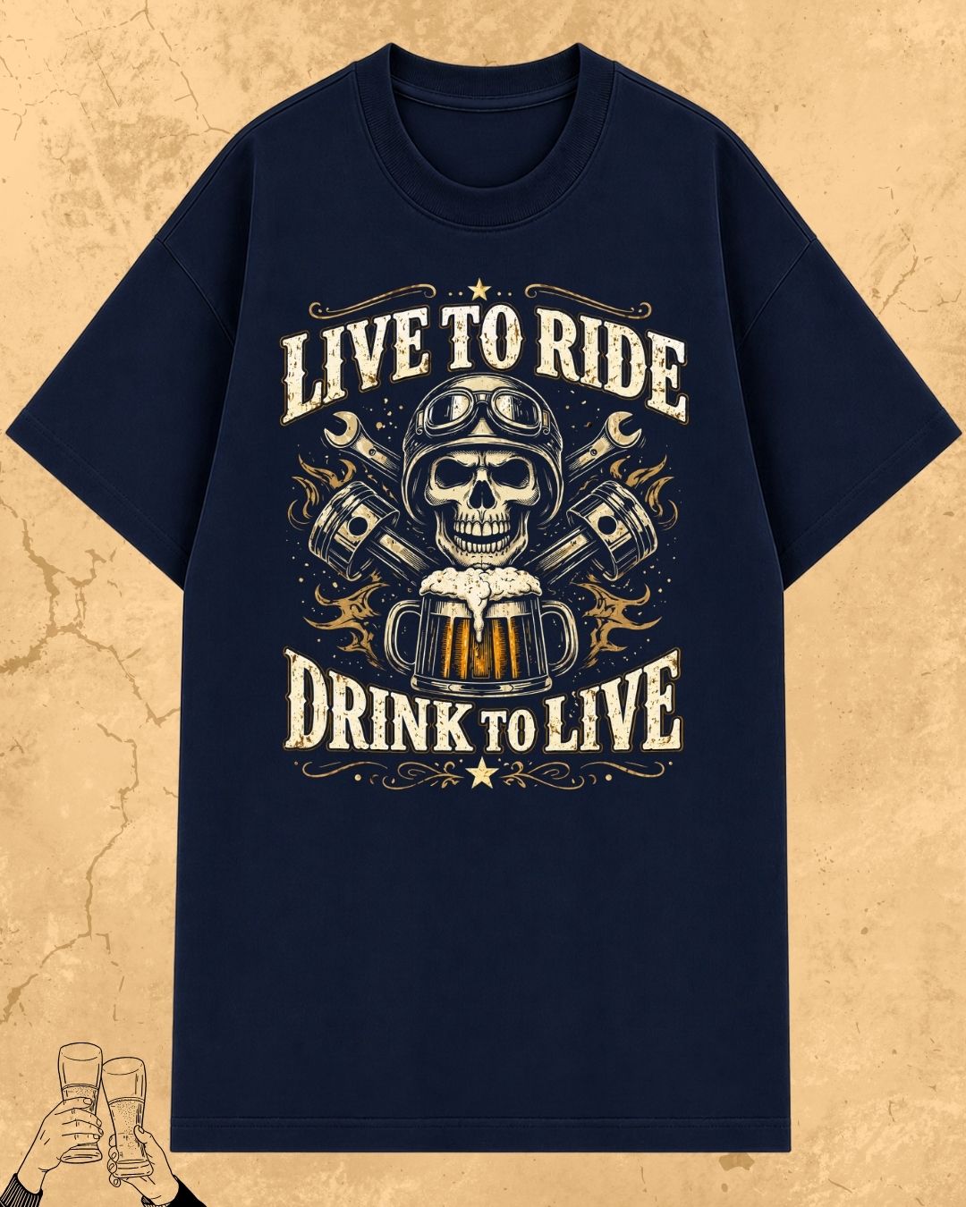 Skull Beer Party T-Shirt