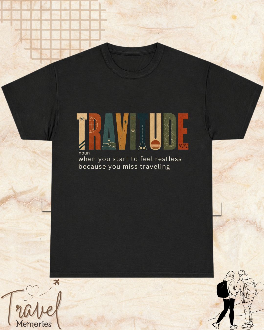 Travel Dictionary Cotton Tshirt