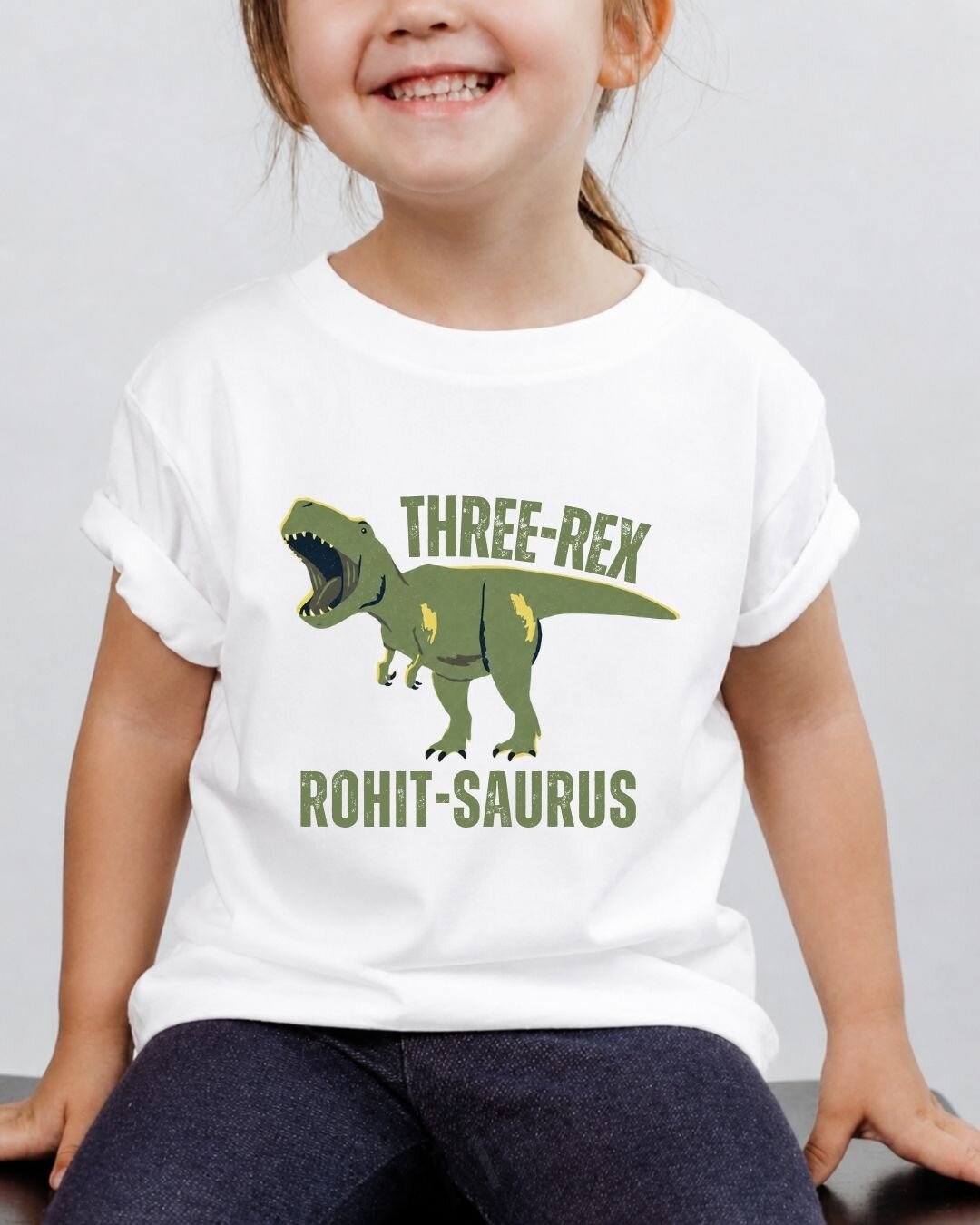 Dinosaur Custom Kid's Cotton Tee