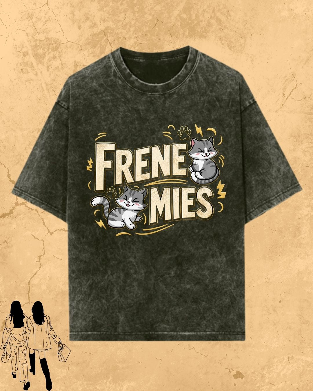 Meow Besties Cotton Tshirt