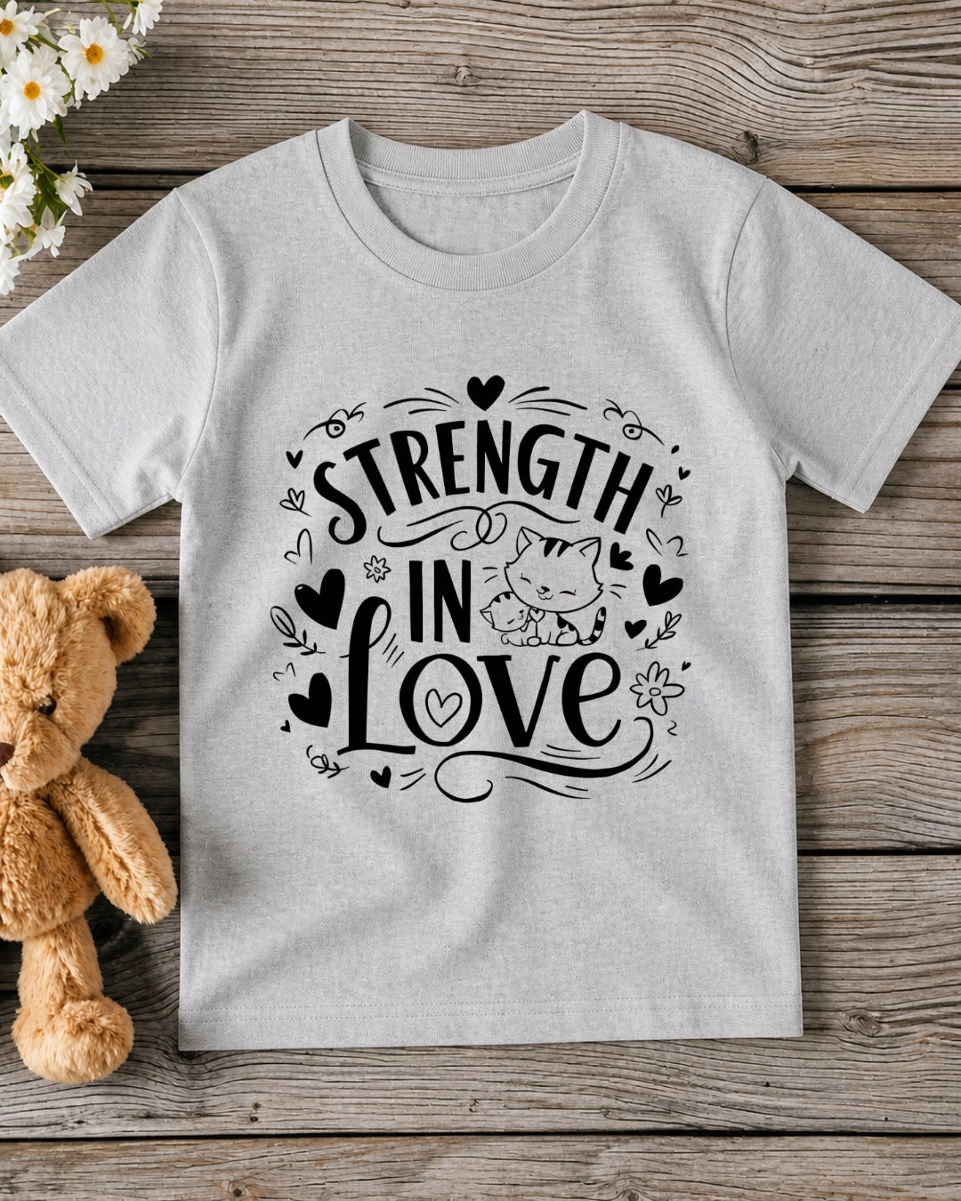 Strength In Love Kid Cotton Tshirt