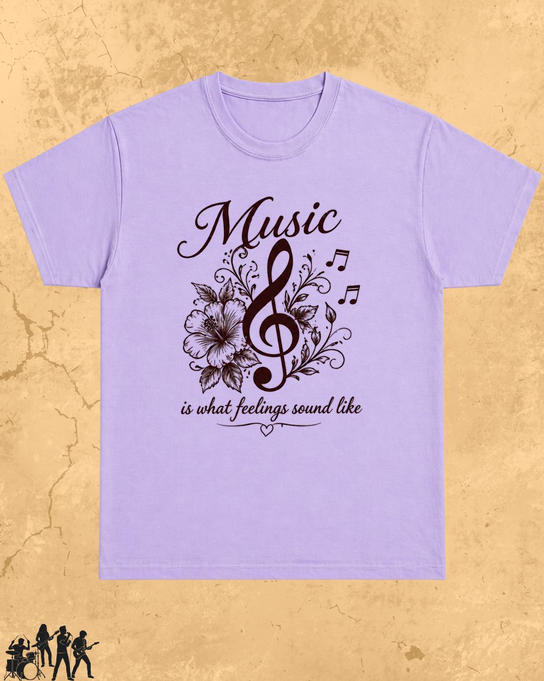 White Music Is What Feelings Sound Like Cotton Tshirt