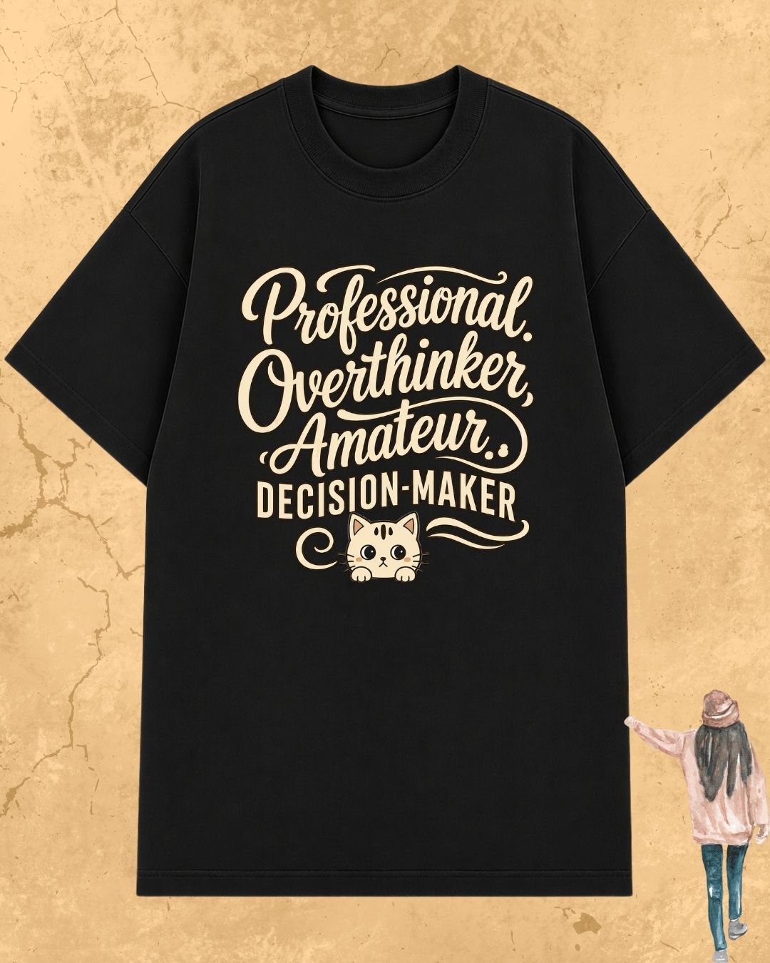 Cool Meow Girl Vibes Cotton Tee