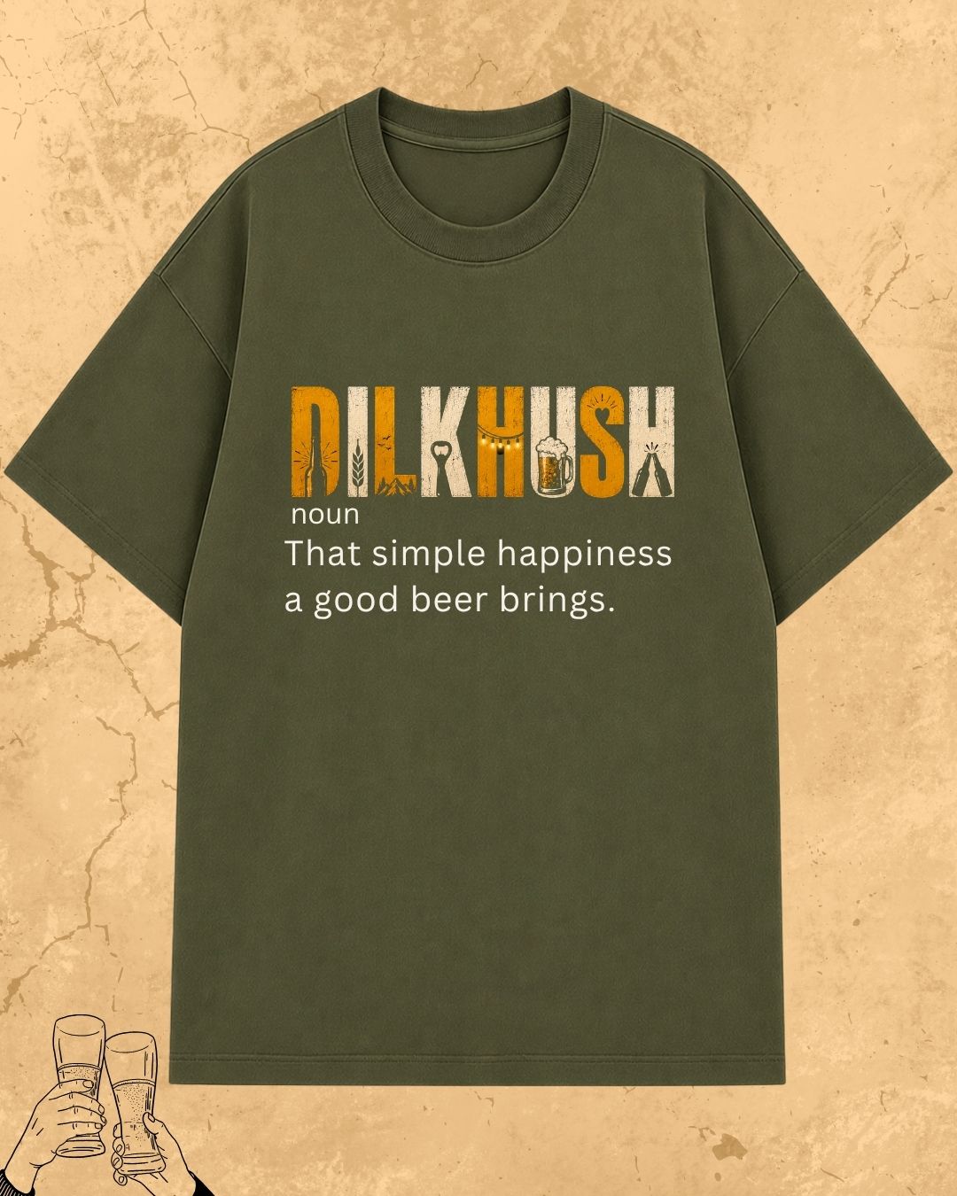 Hinglish Beer Dictionary Cotton Tshirt