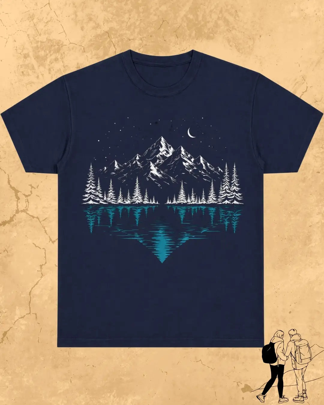 Mountain Reflection Cotton Tshirt