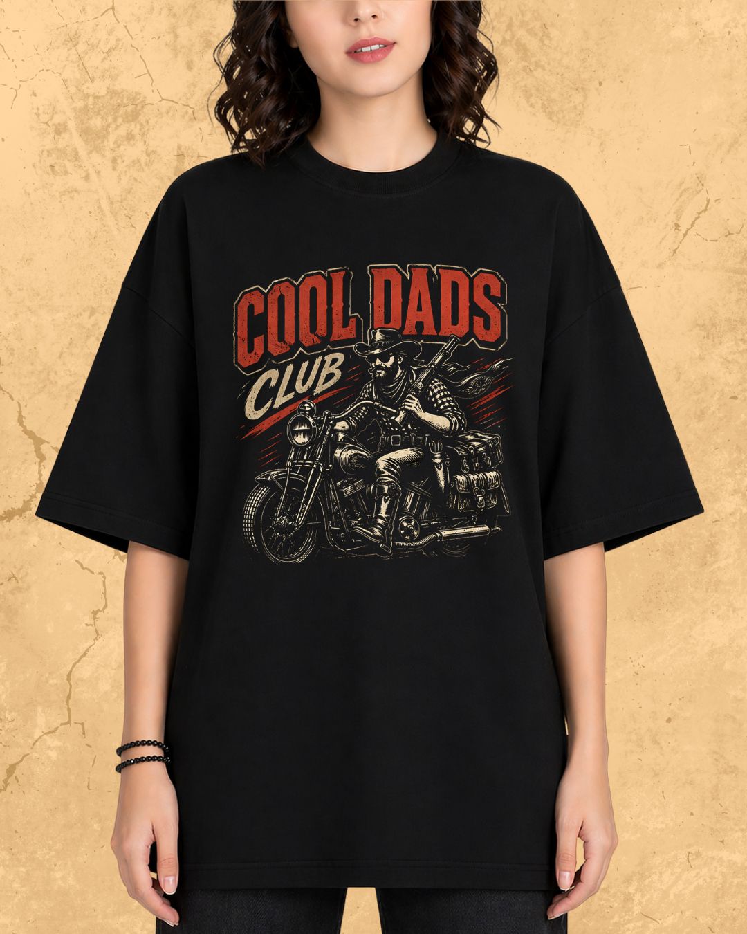 Vintage Cool Dad's Motorcycle Cotton Tshirt