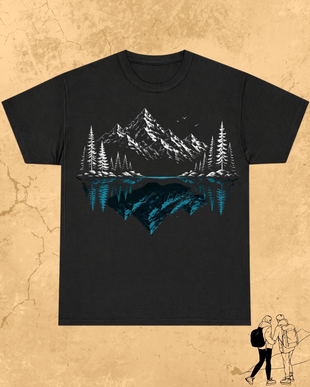Mountain Reflection Cotton Tshirt