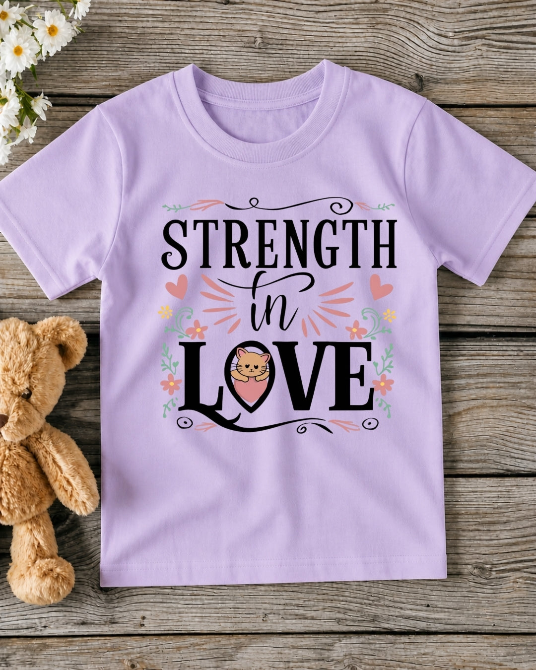Strength In Love Kid Cotton Tee