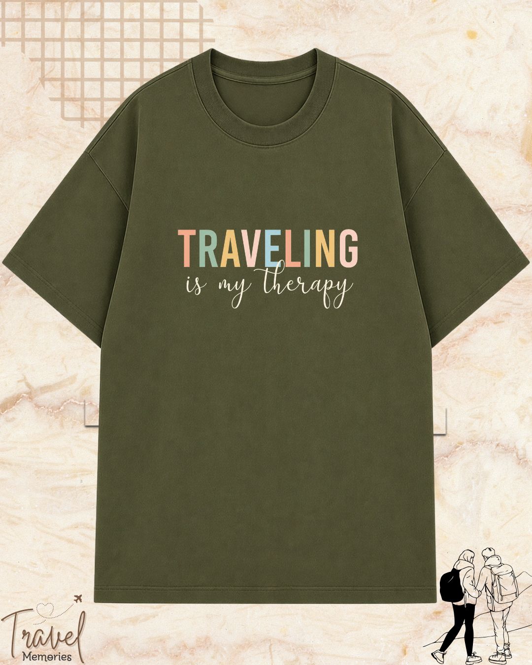 WanderScape Travel Cotton Tshirt