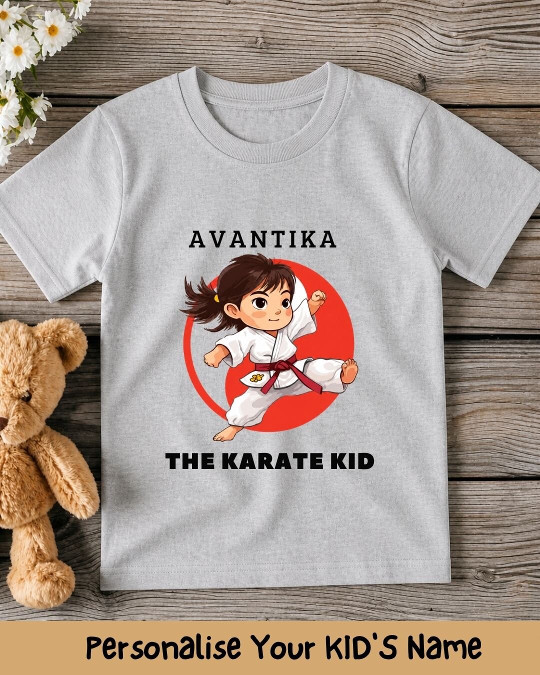 Karate & Pirate Theme Custom Kid Cotton Tee