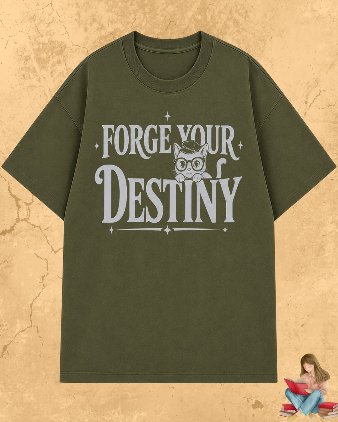 Purrfect Reader Cotton Tshirt