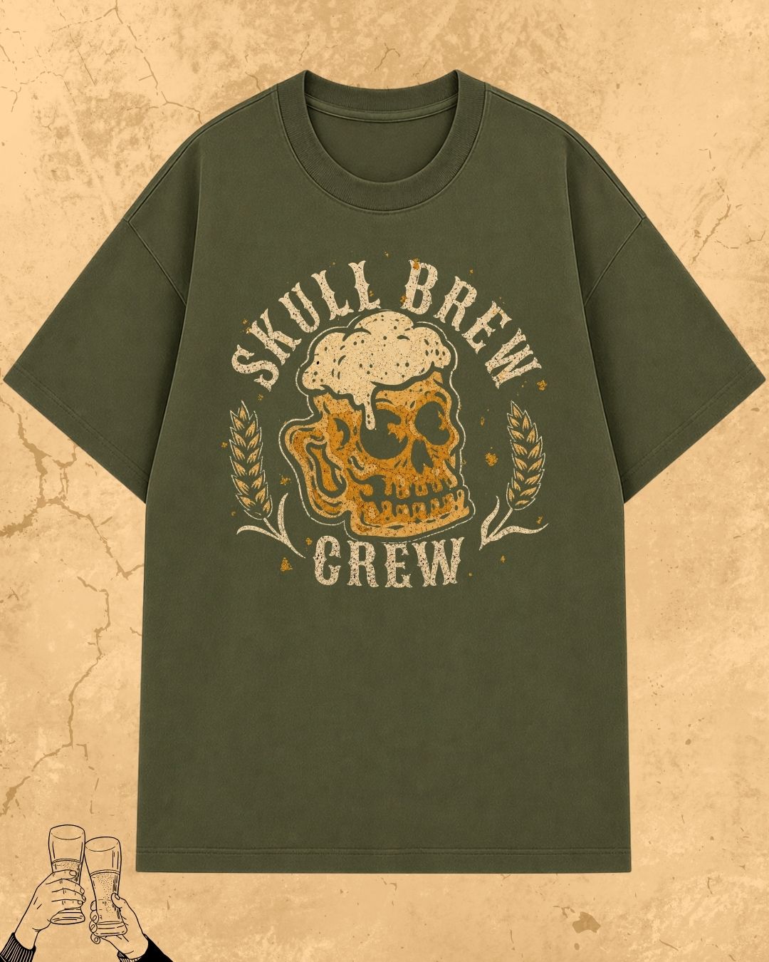 Skull Beer Party T-Shirt